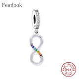 925 Silver Infinity Rose Angel Wings Charm for Bracelet Making