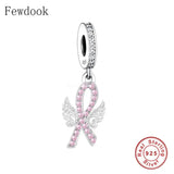 925 Silver Infinity Rose Angel Wings Charm for Bracelet Making