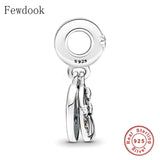 925 Silver Pan Charm Bracelet Outdoor Travel Tent Moon Star Sky Bead