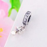 925 Silver Baby Pacifier Nipple Bead Bracelet Charm
