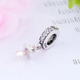 925 Silver Baby Pacifier Nipple Bead Bracelet Charm