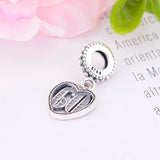 925 Silver Alphabet & Numbers Charm Bracelet Bead Making Berloque