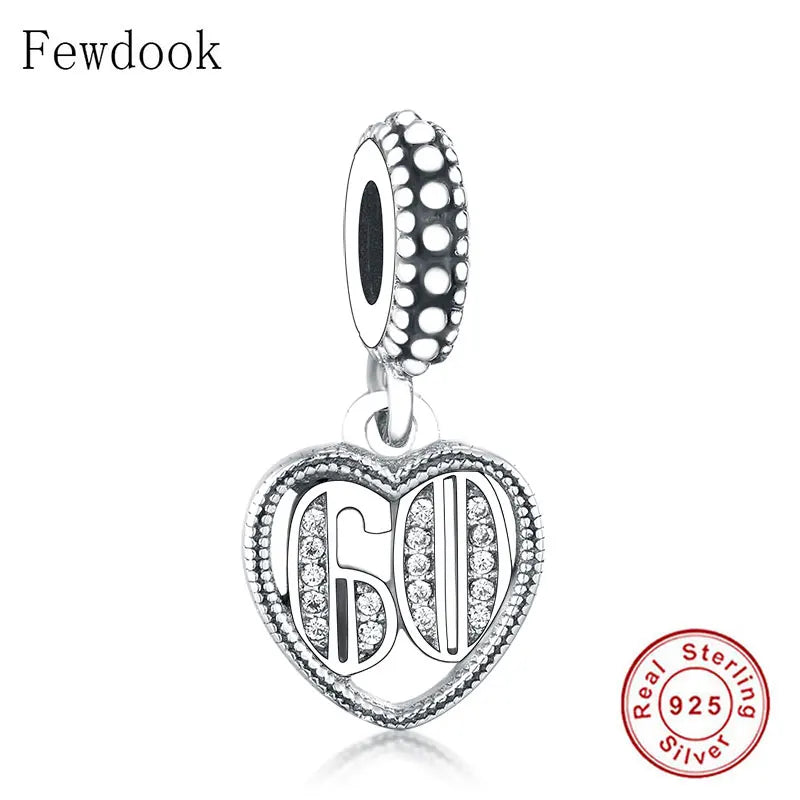 925 Silver Alphabet & Numbers Charm Bracelet Bead Making Berloque