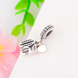 925 Silver 50 Beads Number Charm Necklace Bracelet 50th Anniversary Gift