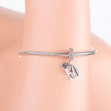 925 Silver 50 Beads Number Charm Necklace Bracelet 50th Anniversary Gift