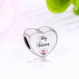 Family Charm Bracelet 925 Silver Bead for Grandma Sister Berloque