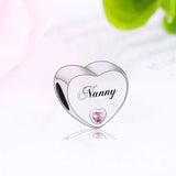 Family Charm Bracelet 925 Silver Bead for Grandma Sister Berloque