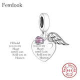 925 Silver Angel Wings Heart Heaven Bead Berloque