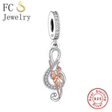 925 Silver Ballerina Ballet Girl Dance Be Strong Be Yourself Bead