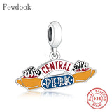 925 Silver Coffee Umbrella Sofa Bead Bracelet