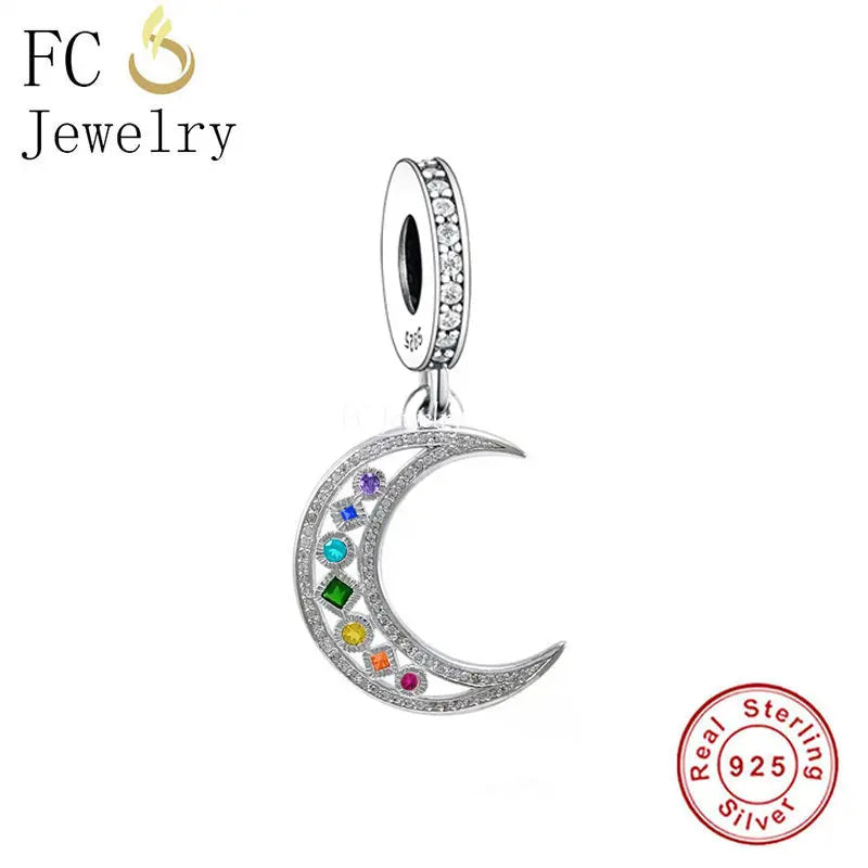 925 Silver Celtic Knot Moon Chakra Yoga Bead Bracelet