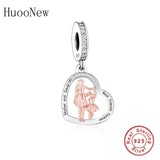 925 Silver Mother Daughter Forever Bead for Bracelet DIY