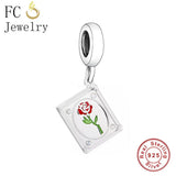 925 Silver Rose Tale Charms Bracelet Bead