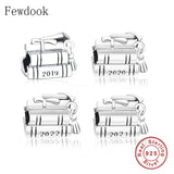 925 Silver Tassel Book Graduation Hat Charms for Bracelet DIY
