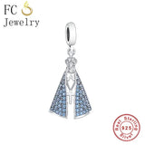 925 Silver Zircon Heart Little Prince Fox Bead Bracelet DIY
