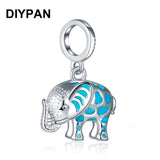 Elephant Dangle Charm Pendant for Pan Charms Bracelet