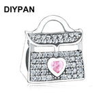 Original Pan Charms Bracelet Handbag Charm Pave Bag Charm Beads DIY Jewelry