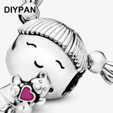 Fit Original Pan Charms Bracelet Little Girl Charm Beads Women Jewelry Berloque