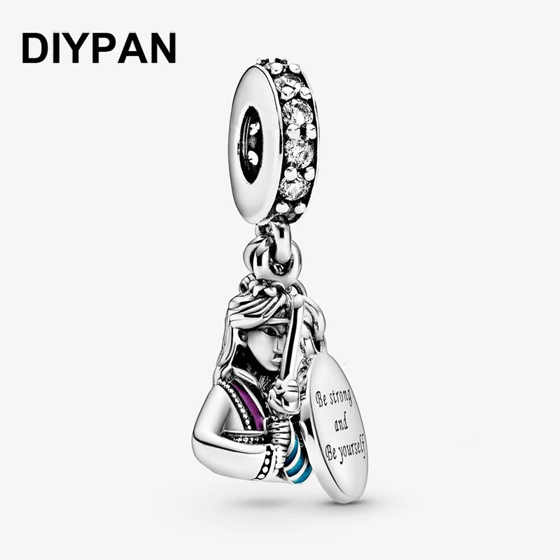Mulan Dangle Charm Bracelet Pendant Women Jewelry Berloque