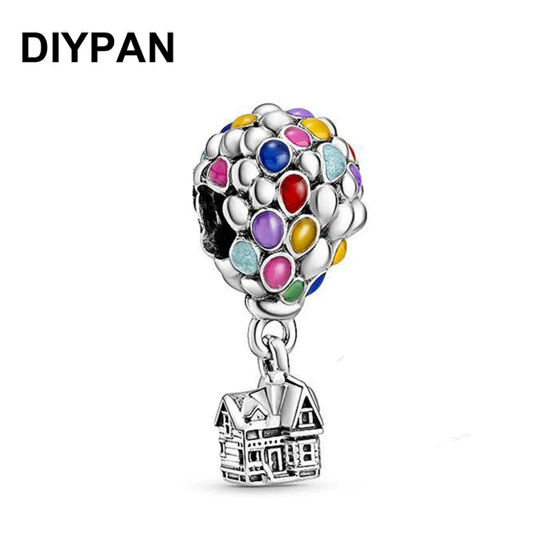 Original Up House & Balloons Charm Bracelet Pendant for Women