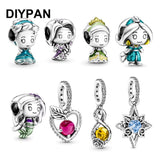 Fit Original Pan Charms Bracelet Princess Charm Pendant Dangle Women Jewelry