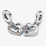 Original Bracelet Puzzle Piece Hearts Friendship Dangle Charm Jewelry