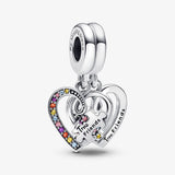 Original Bracelet Puzzle Piece Hearts Friendship Dangle Charm Jewelry