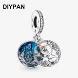 Pan Charms Bracelet Snow Double Dangle Charm Pendant Jewelry Women