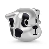 925 Silver Dalmatian Puppy Rabbit Heart Bead DIY Jewelry Berloque