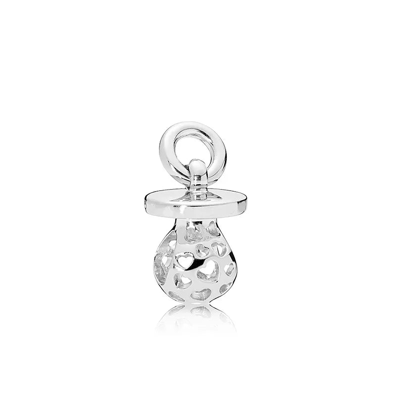 925 Silver Dalmatian Puppy Rabbit Heart Bead DIY Jewelry Berloque