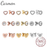 925 Sterling Silver Crystal Pan Long Earrings DIY Wedding Jewelry