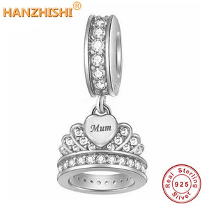 925 Sterling Silver Mum Crown Bracelet Necklace Jewelry Gift