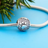 925 Sterling Silver Crystal Paw Charm Bracelet for Dog Mum