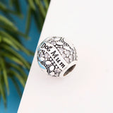 925 Sterling Silver Crystal Paw Charm Bracelet for Dog Mum