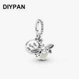 Bird Parrot Dangle Charm Beads for DIY Bracelet Jewelry