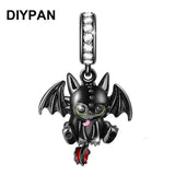 Bird Parrot Dangle Charm Beads for DIY Bracelet Jewelry