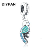 Bird Parrot Dangle Charm Beads for DIY Bracelet Jewelry