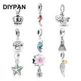 Bird Parrot Dangle Charm Beads for DIY Bracelet Jewelry