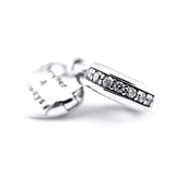 Wife Heart Charms Bracelet 925 Silver CZ Jewelry