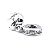 Wife Heart Charms Bracelet 925 Silver CZ Jewelry