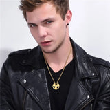 Fitness Dumbbell Pendant Necklace Men's Party Jewelry