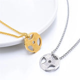 Fitness Dumbbell Pendant Necklace Men's Party Jewelry