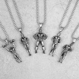 Gym Bodybuilding Boxing Gloves Pendant Chain Men's Necklace