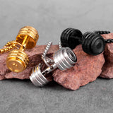 Gym Bodybuilding Boxing Gloves Pendant Chain Men's Necklace