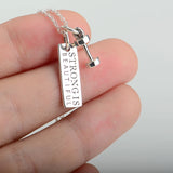 925 Silver Strong Charm Pendant Choker