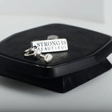 925 Silver Strong Charm Pendant Choker