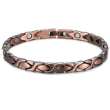Copper Magnetic Pain Relief Bracelet for Men Double Row Magnets Chain