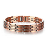 Copper Magnetic Pain Relief Bracelet for Men Double Row Magnets Chain