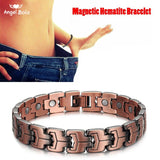 Copper Magnetic Pain Relief Bracelet for Men Double Row Magnets Chain