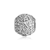 925 Silver Epcot Flower Garden Bracelet Charms Beads Jewelry Gift Women
